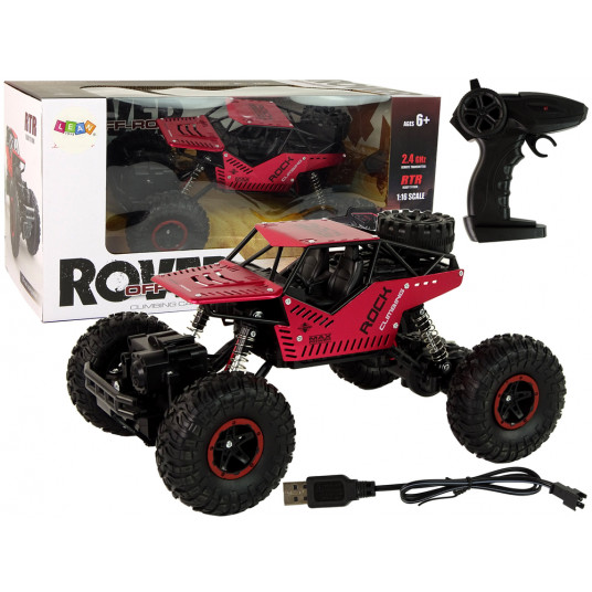  Nuotoliniu būdu valdomas automobilis, 1:16, raudonas 
