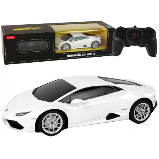 Nuotoliniu būdu valdomas automobilis Lamborghini Huracan, 1:24, baltas