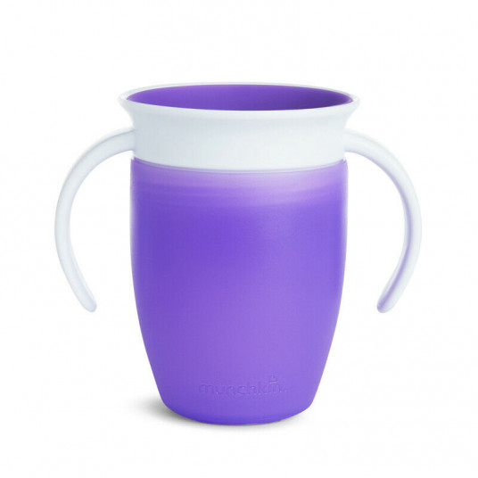  MUNCHKIN mokymosi puodelis MIRACLE 360, violetinis, 6 mėn+, 207 ml, 5162102 