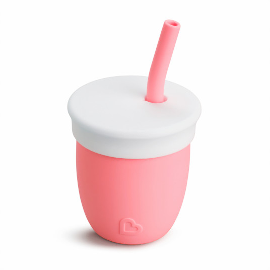  MUNCHKIN silikoninė gertuvė, C'est, koralinė, 118ml, 90055 
