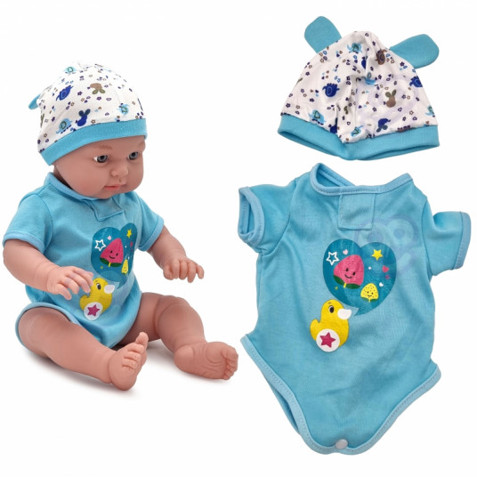 Lėlės drabužių rinkinys Woopie, 43-46 cm, antytė