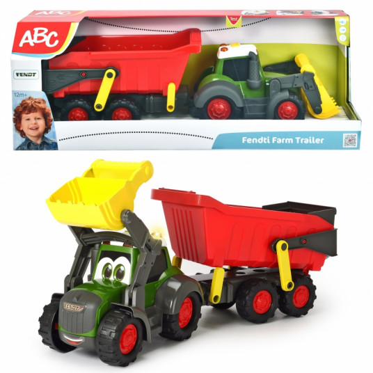  Happy Fendt traktorius su priekaba, 65cm 