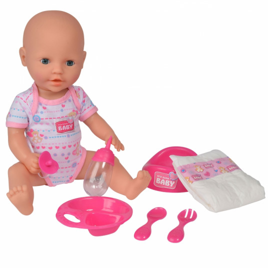 Lėlė New Born Baby su priedais, 38cm