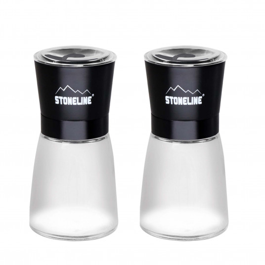  Stoneline Salt and pepper mill set 21653 Housing material Glass/Stainless steel/Ceramic/PS, Black 
