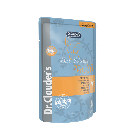 Dr.Clauder‘s best selection drėgnas maistas sterilizuotoms katėms su vištiena