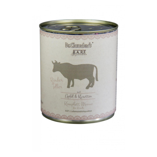 Dr. Clauder's barf mėsos ir daržovių konservai šunims su jautiena 800g