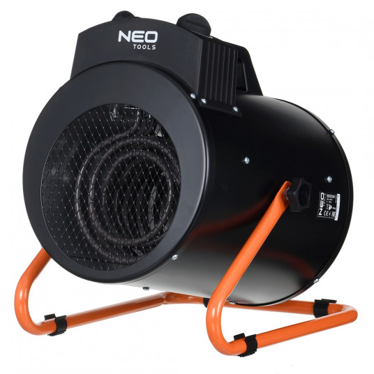  NEO TOOLS 90-069 elektrinis patalpų šildytuvas Nerūdijantis plienas 5000 W IPX4 Juoda 