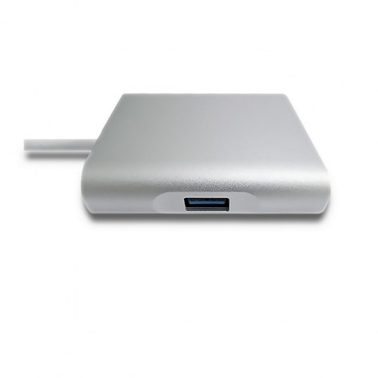  Qoltec 50409 USB ekrano adapteris Sidabras 