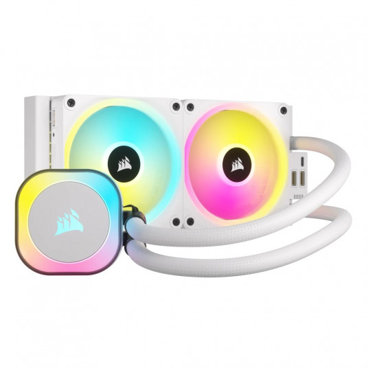  Corsair H100I Procesorius Hibridinis aušintuvas 12 cm Balta 