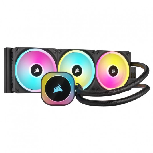  Corsair H150I Procesorius Aušinimo skysčiu rinkinys 12 cm Juoda 