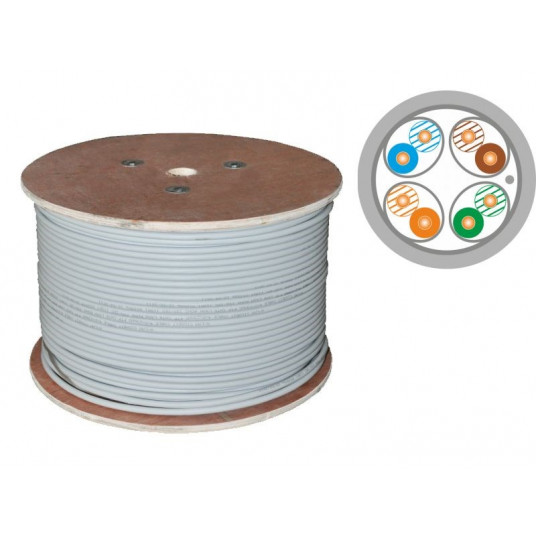  ALANTEC F/FTP cat.6A B2ca LSOH kabelis 4x2x23AWG 500m 