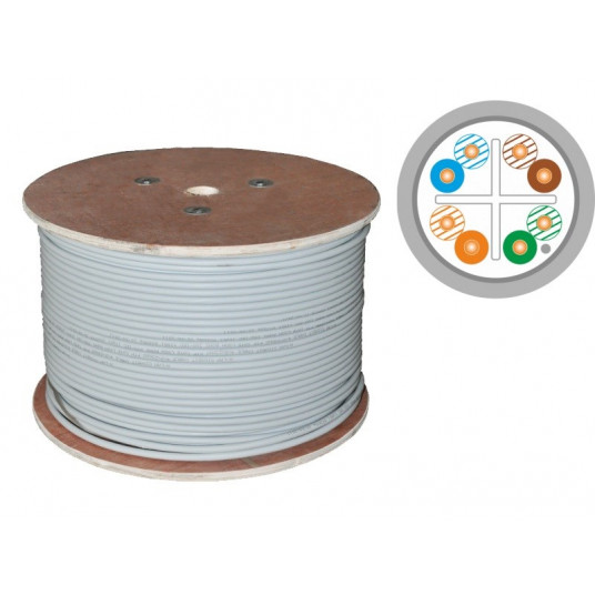  ALANTEC F/UTP cat.5e LSOH B2ca 4x2x24 AWG kabelis 500 m 