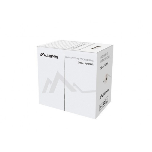  LANBERG CAT.5E UTP KABELIS 305M CU LAIDAS MĖLYNAS 