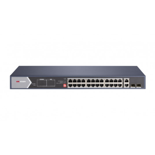  Hikvision DS-3E0528HP-E tinklo komutatorius Ne-valdomas Gigabit Ethernet (10/100/1000) Maitinimas per Eternetą (PoE) Mėlyna 