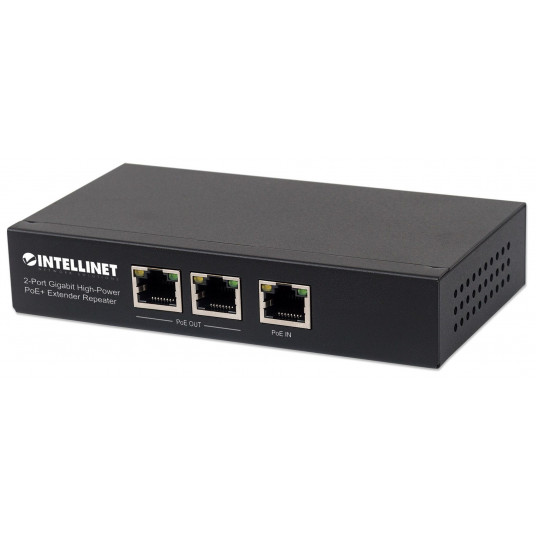  Intellinet 561266 Extender/ Regenerator PoE+ 2-portowy Gigabit 802.3at/af 