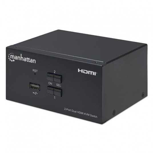 Manhattan Przełącznik KVM 2/1 HDMI, USB, 4K 30Hz