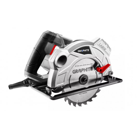  Diskinis pjūklas 1500W Graphite diskinis pjūklas 185 mm 