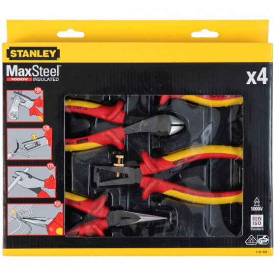  Max Steel VDE replės 4 vnt. Stanley 