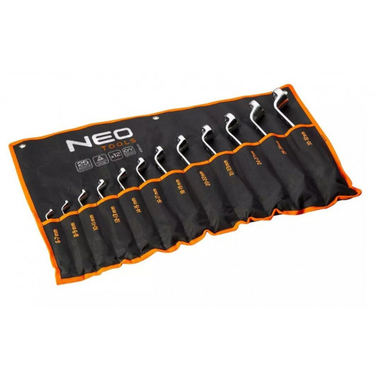  Neo Tools kompensaciniai žiediniai veržliarakčiai 6-32 mm, 12 dalių rinkinys 