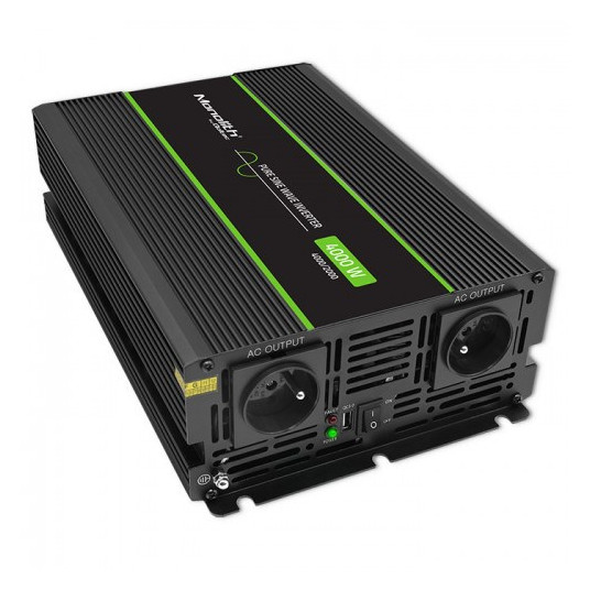  Qoltec Monolith maitinimo adapteris / inverteris Automatinis 4000 W Juoda 