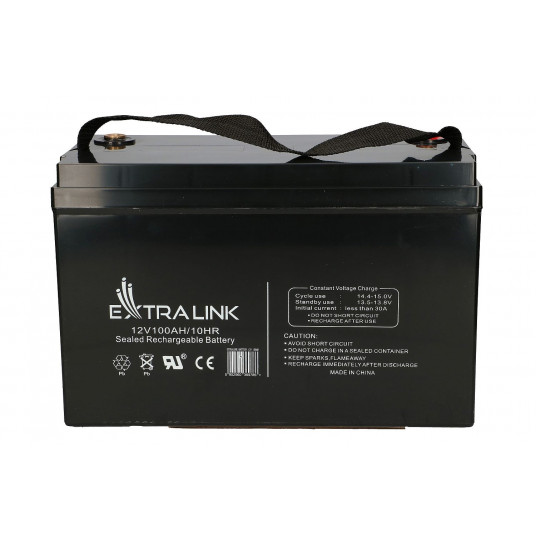  Extralink AKUMULATOR BATTERY ACCUMULATOR AGM 12V 100AH - Batterie Rūgštinis akumuliatorius (VRLA) 