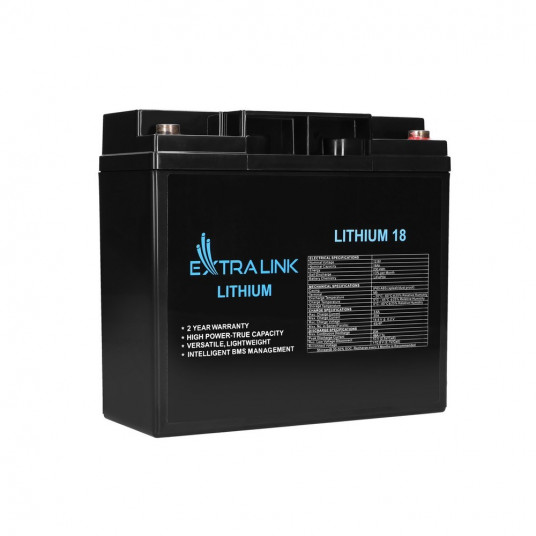  Extralink EX.30417 įkraunama baterija Ličio geležies fosfatas (LiFePO4) 18000 mAh 12,8 V 