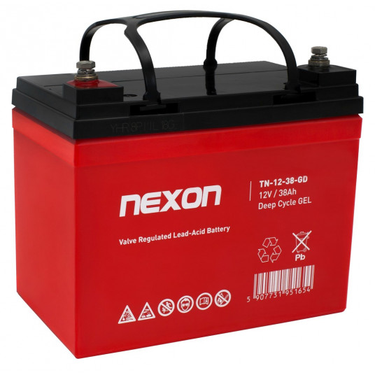  NEXON GELINIS AKUMULIATORIUS 12V 38AH ILGAAMŽIS 12L 