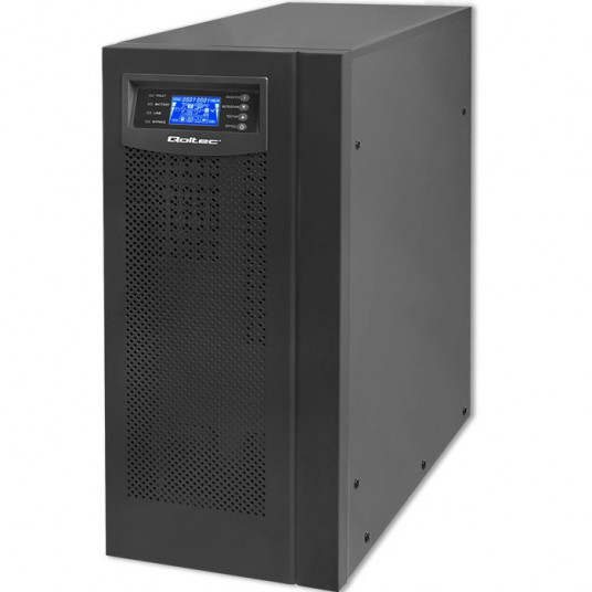  Qoltec 53982 UPS | Prisijungę | Grynoji sinusinė banga | 6kVA | 4,8 kW | LCD | USB 