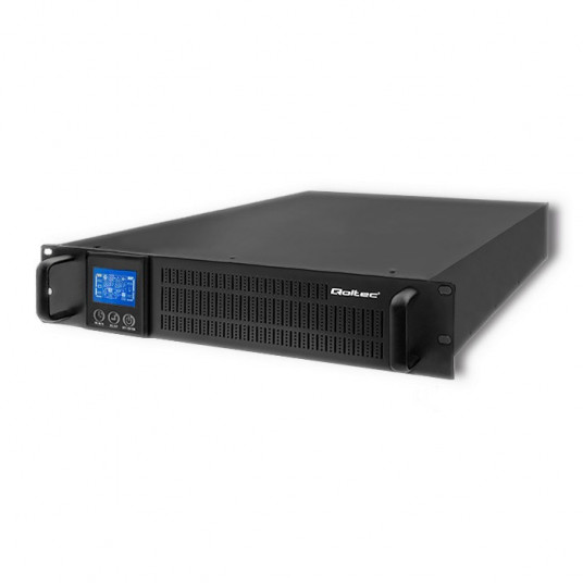  Qoltec 53946 Nepertraukiamo maitinimo šaltinis UPS RACK | 2KVA | 1600 W | LCD 