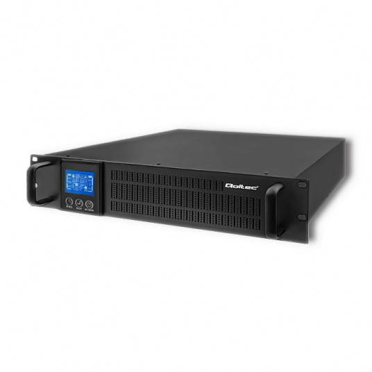  Qoltec 53945 Nepertraukiamo maitinimo šaltinis UPS RACK | 1KVA | 800W | LCD 