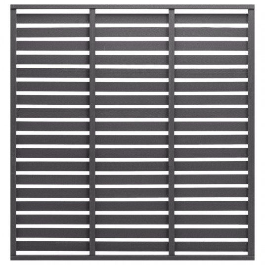 Tvoros segmentas, pilkos spalvos, 180x180cm, WPC