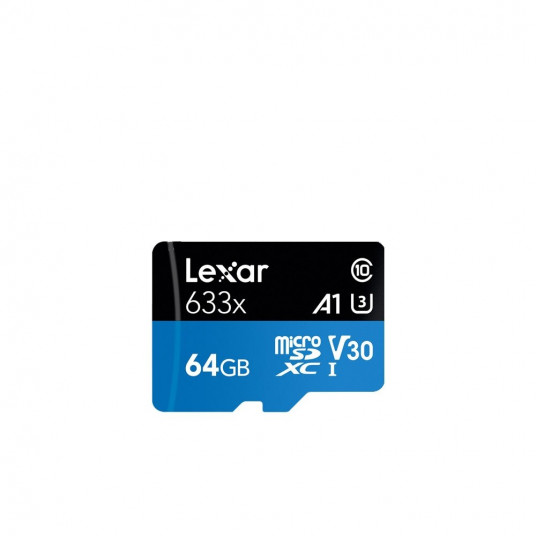  LEXAR 633X MICROSDHC/SDXC NO ADAPTER (V30) R95/W45 64GB 