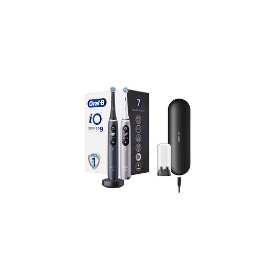  Oral-B Electric Toothbrush iO 9 Series Duo Rechargeable For adults Number of brush heads included 2 Black Onyx/Rose Number of teeth brushing modes 7 