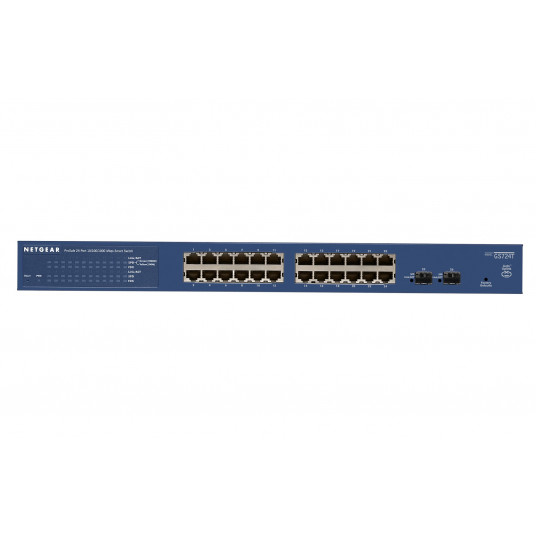  NETGEAR ProSAFE GS724Tv4 Valdomas L3 Gigabit Ethernet (10/100/1000) Mėlyna 