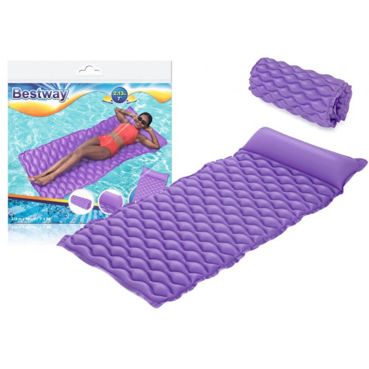  Bestway pripučiamas paplūdimio čiužinys 213 x 86 cm, violetinis 