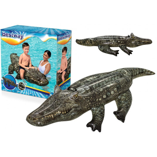Bestway pripučiamas plaustas krokodilas 193 cm x 94 cm
