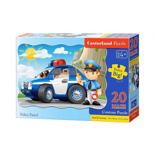 Dėlionė Castorland Police patrol, 20 dalių
