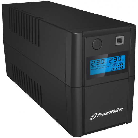  PowerWalker VI 850 SHL Schuko „Line-Interactive“ 0,85 kVA 480 W 2 AC išvestis(ys / čių) 
