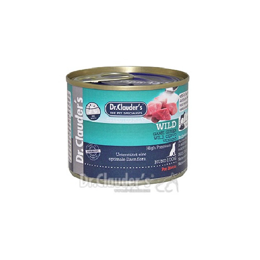 Dr. Clauder's drėgnas maistas šunims selected meat wild 200g