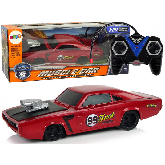 Nuotoliniu būdu valdomas automobilis Fast 99, 1:20, raudonas
