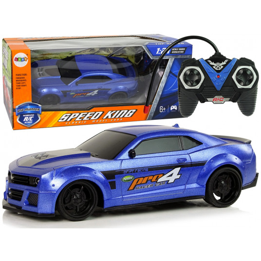 Nuotoliniu būdu valdomas sportinis automobilis, 1:24, mėlynas