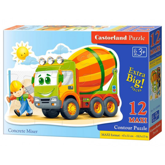 Dėlionė Castorland Concrete Mixer, 12 dalių