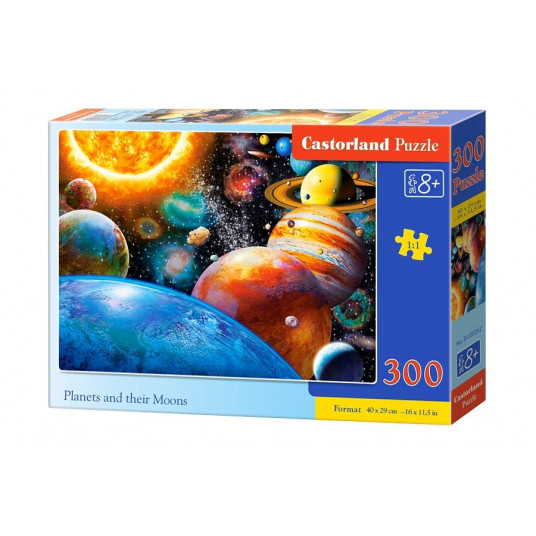 Dėlionė Castorland Planets and Their Moons, 300 dalių