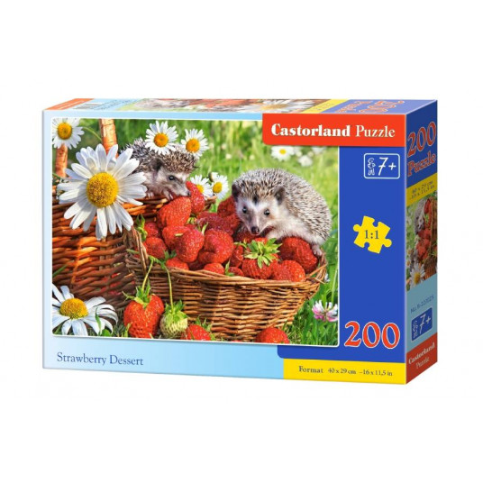 Dėlionė Castorland Strawberry Dessert, 200 dalių