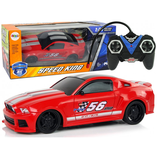 Nuotoliniu būdu valdomas sportinis automobilis, 1:24, raudonas