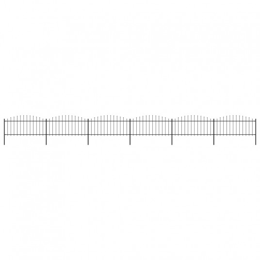  Sodo tvora su iečių viršug., juoda, (0,5-0,75)x10,2m, plienas 