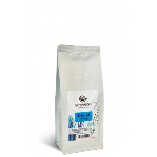  Kavos pupelės be kofeino SORPRESO Brazil Swiss water DECAF (250g) 