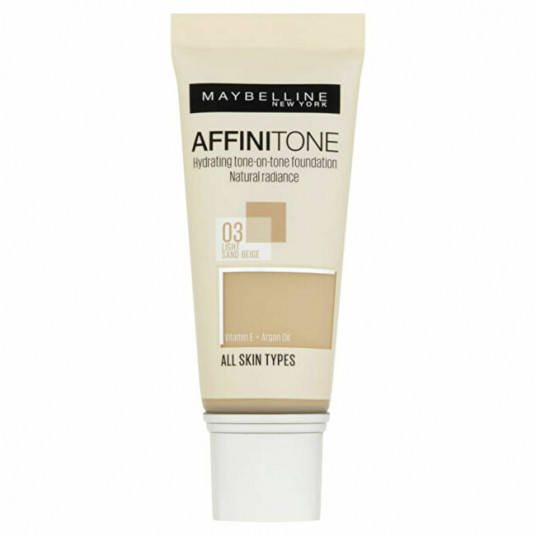 Maybelline - Unifying Makeup with HD Pigments Affinitone (Hydrating Tone-One-Tone Foundation) 30ml - 03 Light Sand Beige