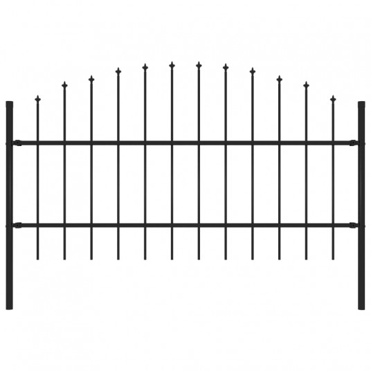  Lauko tvora su iečių viršug., juoda, (0,75-1)x1,7m, plienas 