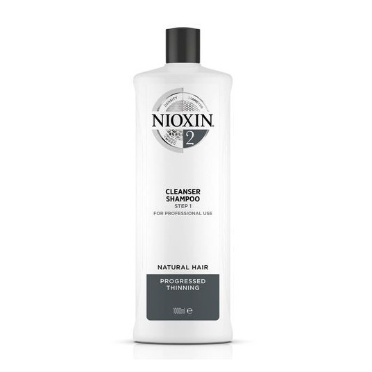 Nioxin - Cleansing shampoo for fine natural hair thinning considerably System 2 (Shampoo Cleanser System 2 ) - 1000 ml